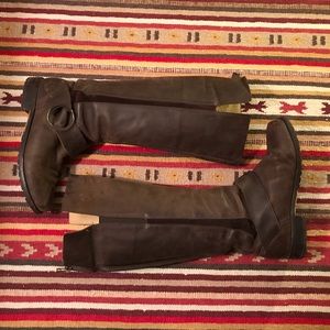 Olukai Holo Lio II Dark Brown Leather Boots